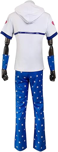 Miniatura 8 de Weixu Disfraz de anime de Johnny Joestar para cosplay, traje deportivo con sombrero, traje de carnaval de Halloween para mujeres y hombres