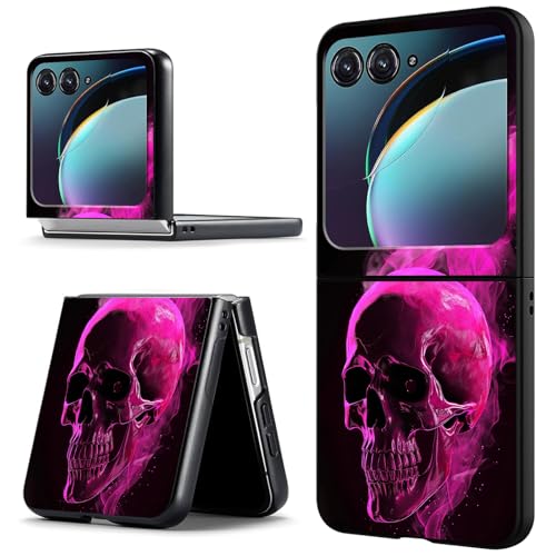 ACWDMKH Motorola Moto Razr 2024 �P�[�X�AMoto Razr 50 �X�}�z�P�[�X �L���[�g �X���� �n�[�h PC �����^ ���h�~ �ϏՌ��ی�J�o�[ �s���N �X�J��