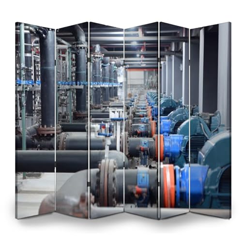 Room Divider Panel Folding Privacy Screen Industrial Pump Industr...