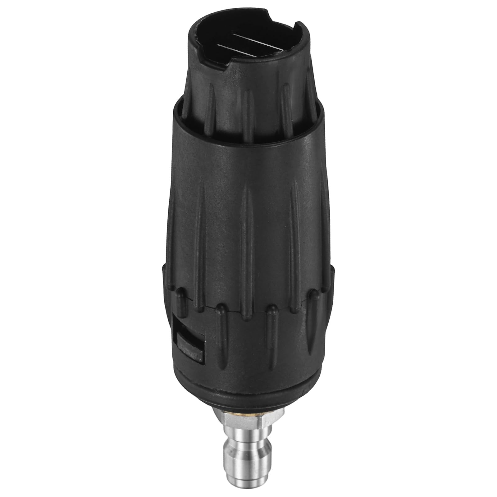 M METERXITY 1-Pack Pressure Washer Tips, Adjustable Pressure Washer Nozzle with Variable Pattern, 5 Multi-Degrees Spray Nozzle Tips, 1/4" Quick Connect, 3.5GPM [Black]