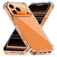 TEOPHA Crystal Clear Case for iPhone 17 Pro Max, Advanced Airbag Drop Protection,Shockproof Protective Phone Case Transparent Thin Slim Cover for iPhone 17 Pro Max 6.9-Inch - Clear