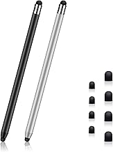 Stylus Pens for Touch Screens,2 Pack Touchscreen Pen 2 in 1 Rubber Stylus Touch Pen for Tablets, iPad Mini, iPad Pro, iPad Air, Smartphones, Samsung Galaxy,All Universal Touch Screen Devices