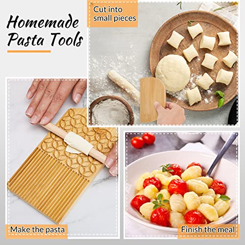 3 Pieces Gnocchi Board Garganelli Pasta Board Garganelli Board Gnocchi Pasta Board Set With Roller And Cutter For Pasta Maker Pasta Board Gnocchi Roller Kitchen Gift Ideas (Delicate Style) #TOP5