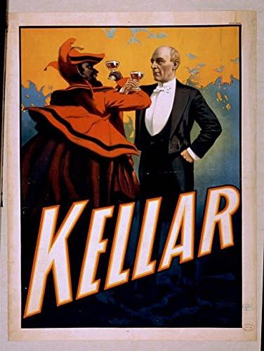 ART PRINT (8.5" x 11") - Artist's Lovely "Kellar" [Vintage Magic Piece] - The Gorgeous Art Comes From A Collection Of Classic Vintage/Retro/Antique Art And Is Reprinted On Quality Photo Paper - This Print Comes Ready To Be Framed (mat and frame are not included) - This Is A Great Print To Add A Personal Touch To Your Home Or Office Decor And Looks Amazing When Framed And Displayed Either Separately Or As Part Of A Series - Makes A Wonderful Gift