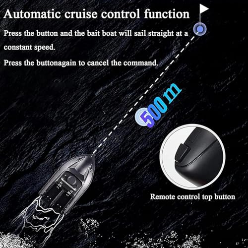 Bateaux de peche amorceur avec double moteur et télécommande étanche