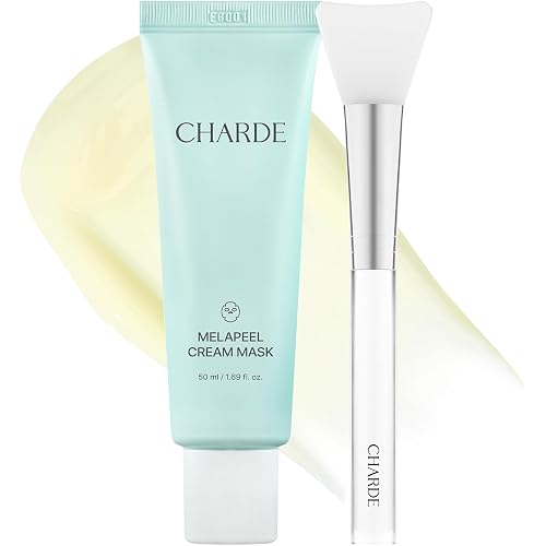 CHARDE Peel Off Cream Mask for Dark Spots, Cream-to-Clear Mask for Brighter, More Even-Looking Skin, At-Home Care Routine (50ml)
