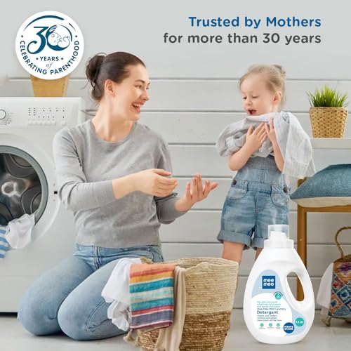 Image of Mee Mee Baby Liquid Detergent 1.5 L | pH Balanced, Free from Harsh Chemicals, Safe for Mother's Hands & Baby's Skin | Anti-Bacterial, Removes Stains & Odor with One Drop, Hypoallergenic | Mild Scent