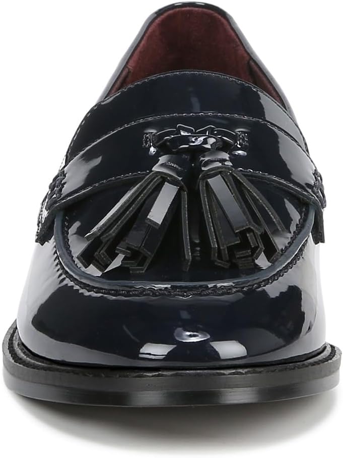 Franco Sarto Womens Carolynn Slip On Tassel Loafers Navy Patent 9 M | Image 4