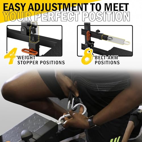 Image of Mikolo Belt Squat Machine, Leg Press Machine, Squat Machine with Weightlifting Belf for Home Gym, 11 Gauge Steel, 1000 lb Capacity
