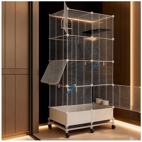 69in Bird Cage with Wheels and Accessories