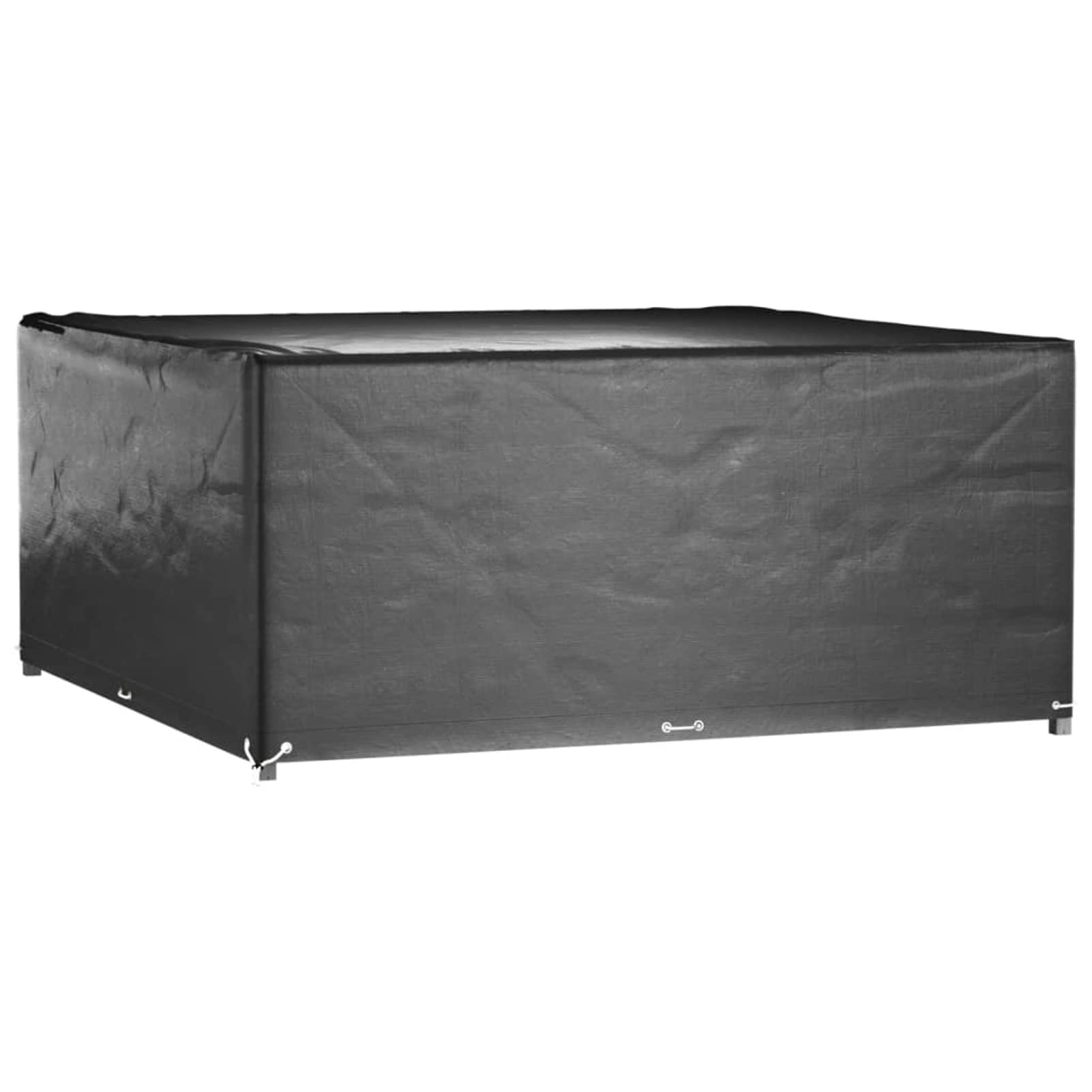 ZEYUAN Fundas Muebles de jardín 2 uds 16 Ojales Cuadrado 250x250x90 cm, Funda Mueble Exterior, Funda Protectora Muebles Jardin, Cubre Exterior Sofa