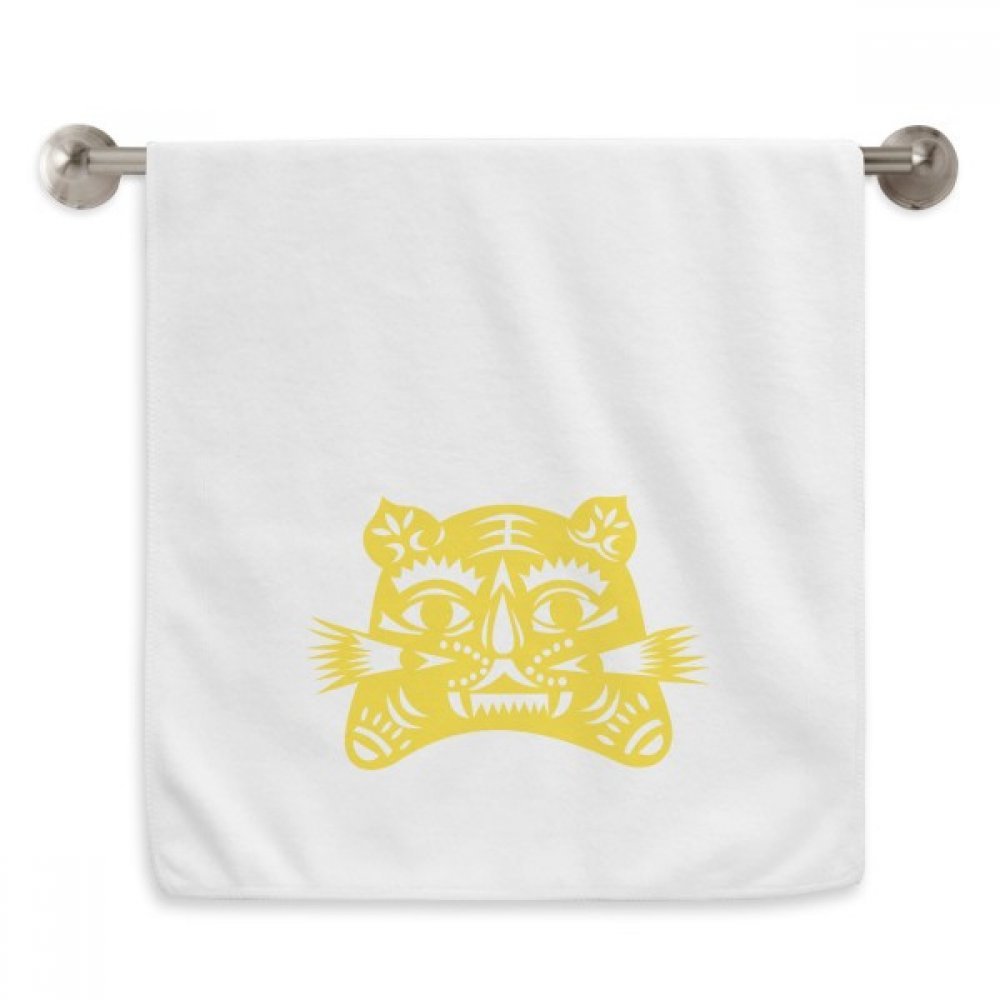 Serviette débarbouillette Tigre Blanc de Chine pour rituel beauté et spa