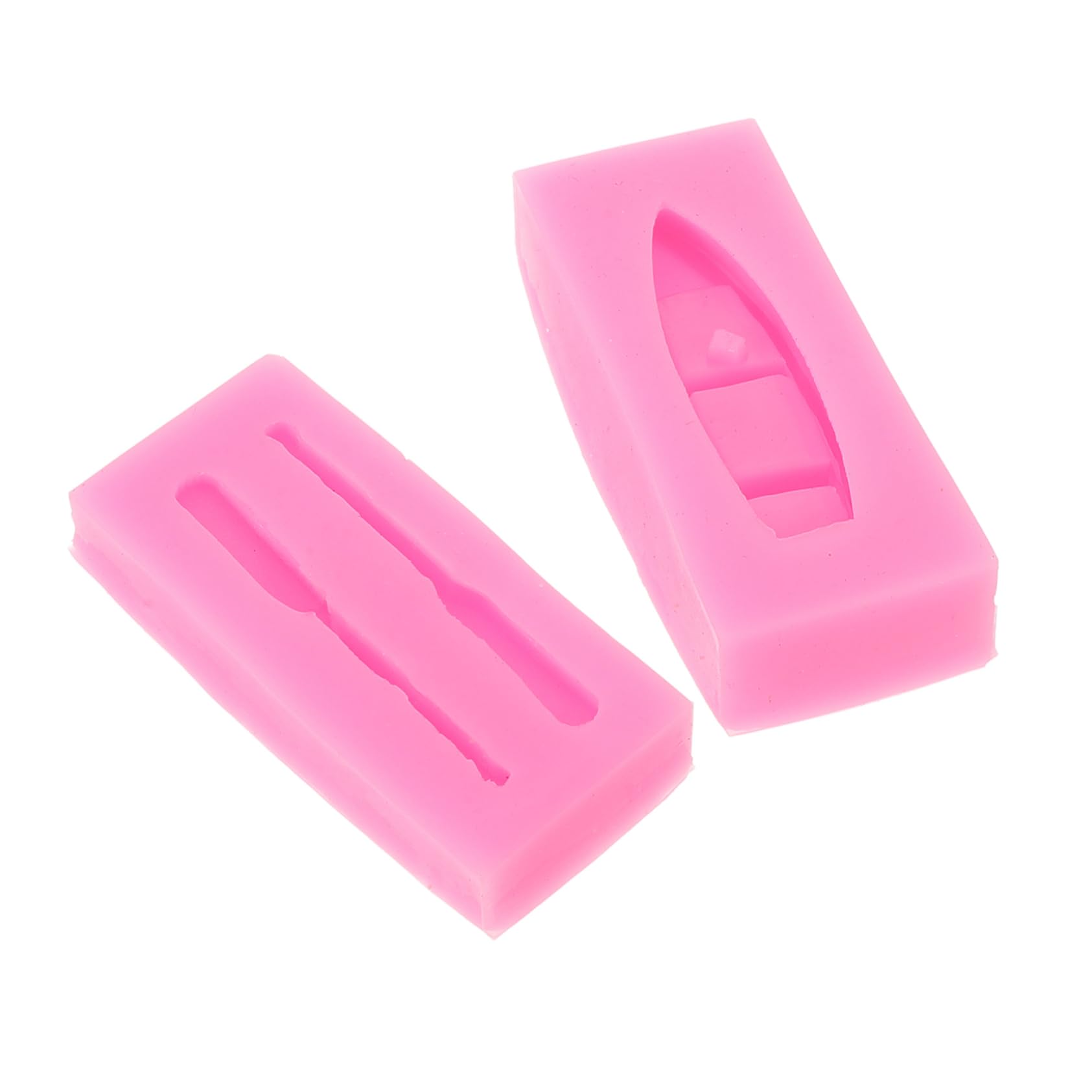 Housoutil 5 Juegos Molde De Paleta Moldes De Pasta De Goma Molde De Chocolate Barco Bote Conformado Moho para Y Plastilina Molde De Chocolate De Salón Molde De Pastelería Gel De Sílice Rosa