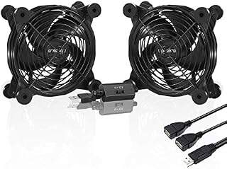 upHere 120mm Fan USB Powered Fans Quiet computer cooling 5v Fan with 3 Speed Control Compatible for PC/Xbox/Playstation/TV Box,etc.,U1204