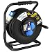Produktbild Electraline 49059, Kabeltrommel Industriel H07 RN-F 3G2,5 40 m Kabel - IP44 Outdoor/Kabelrolle mit Gummiverlängerung, 2 Industrie-Kaltgerätesteckdosen 3-poliger Stecker geeignet + 1 Schuko-Steckdose