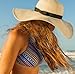 ZZCC Women's Foldable Wide-brimmed Beach Hat Summer Sun Beach Hat
