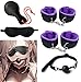 Bondaged Kit Bed Restraints Spreader Bar for Couples Sex Bed Tie Downs Under Mattress for Queen Szie Bed Hand Leg Cuffs Wrist Bed Straps Adult Play Handcuffs Set for Bedroom Blindfolds Toys Sweater