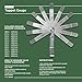 VViViD 12 Blade Steel Tappet Gauge 4 Inch Blades Dual Marked Metric and Imperial Measuring Valve Feeler