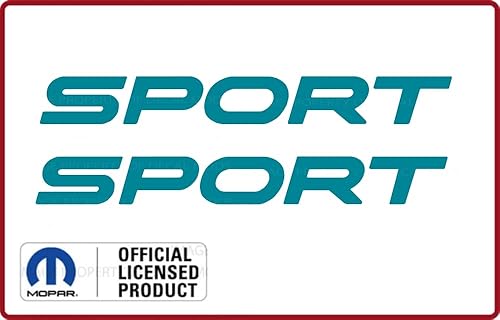 Miniatura 7 de Decal Mods Fender Sport - Logotipo lateral pequeño para Jeep Wrangler TJ (2004-2006) (juego de 2) negro mate CBM  SJ5K4