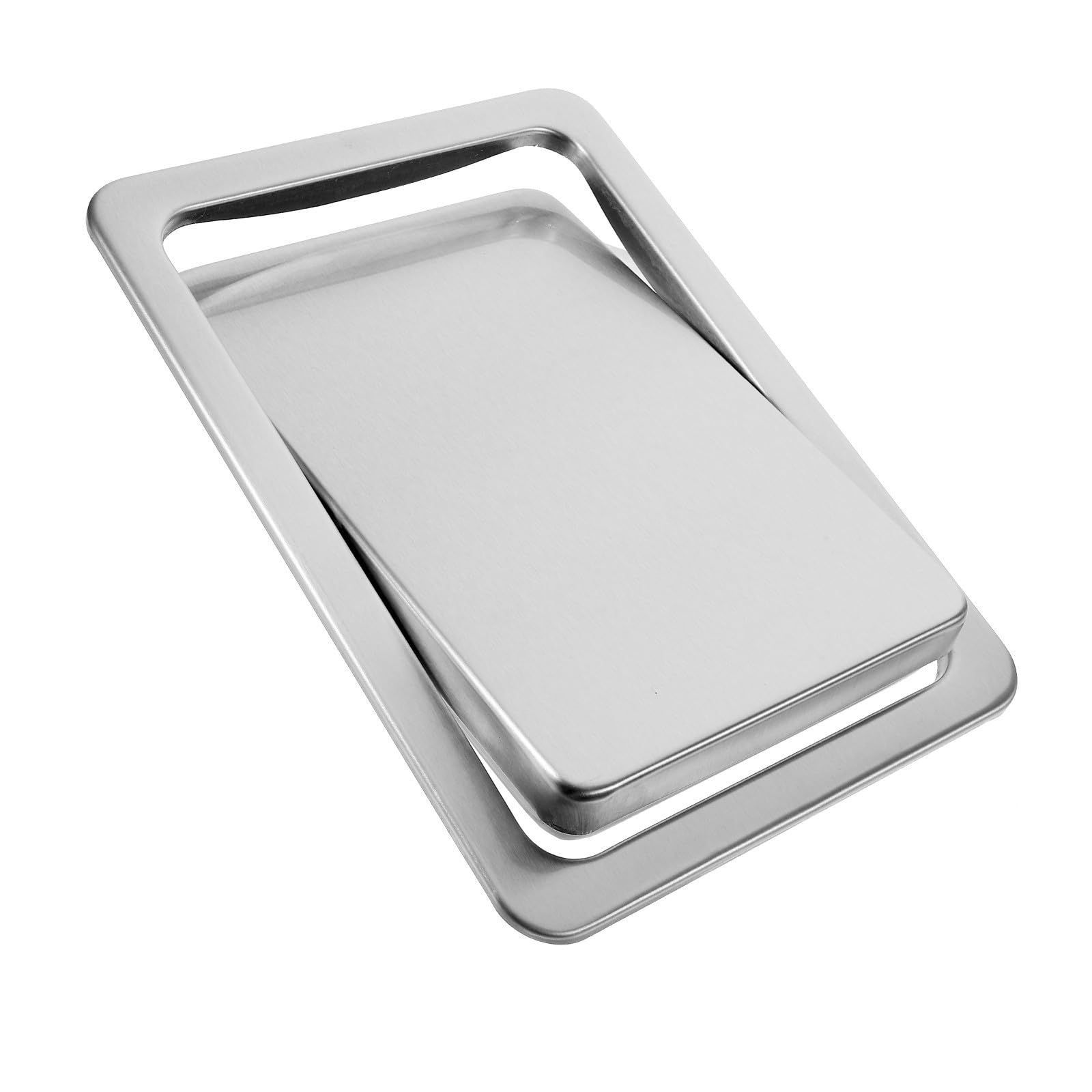 Tapa Empotrada de Acero Inoxidable Solapa para Cubo de Basura