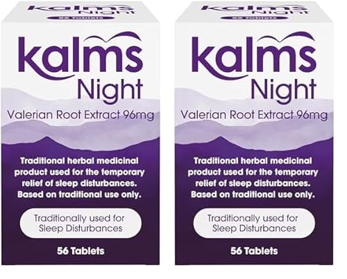 Kalms Night, 56 Tablets - Traditional Herbal Medicinal Product Used for The Temporary Relief of Sleep Disturbances (Pack of 2)