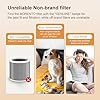 MORENTO Genuine Air Purifier Replacement Filter, Ture HEPA Filter Compatible with CHIVALZR HY1800 Air Purifier, Efficiency Activated Carbon Air Pollutants, Odor and Smoke, 1 Pack, Original Version