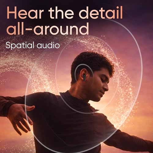 Image of Mivi SuperPods Harmony TWS Earbuds [New Launch] with 35dB Quad-mic ANC, Spatial Audio & 3D Soundstage, 65 Hours Playtime, Bluetooth v5.4, Made in India True Wireless Ear Buds