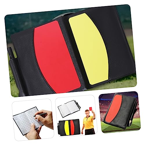 Kit profesional de tarjetas y silbato para árbitro de fútbol miniatura 7