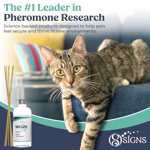 Image of SIGNS SecureCat Pheromone Home Stick Diffuser Refill, Provides 30 More Days of Natural Support for an Environment of Calm and Well-Being, Helping Relieve Any Feeling of Anxiety and Stress