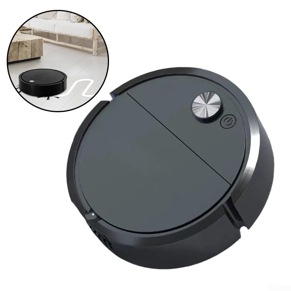 Robot aspirapolvere e mocio, 2 in 1 Smart Self-Charging Cleaner, Auto Sweep Wet Mop , sensori anti-goccia per peli di animali domestici pavimenti duri casa (IS30A nero 4 in 1)