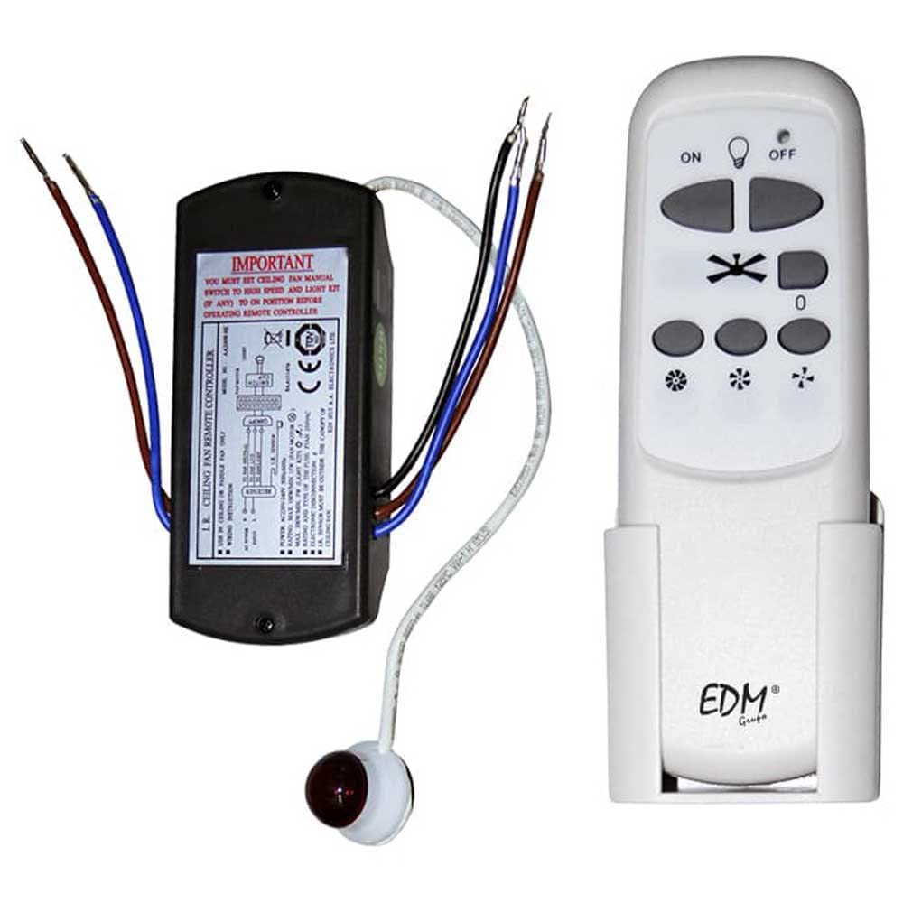 EDM 33997 Kit Mando A Distancia Universal para Ventilador de Techo EDM, Multicolor