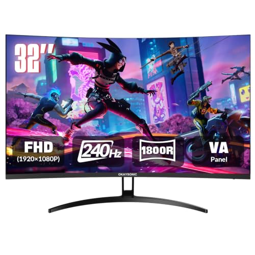 Image of 32 inch 240Hz Curved Gaming Monitor - 1800R VA Panel