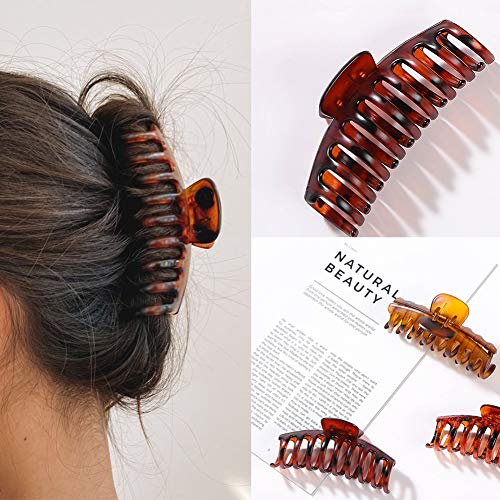 image for SUNCHARM Large Hair Claw Clip for Women, 4.3″ Jumbo Hair Clips Stron