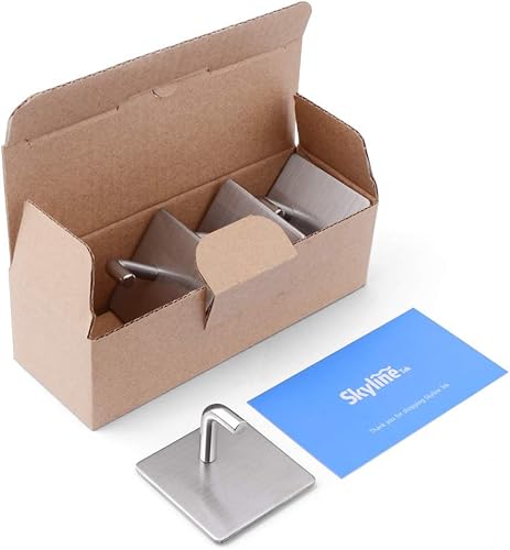 Miniatura 6 de Ganchos para colgar toallas de cocina o baño, ganchos adhesivos para ollas, ganchos para toallas, ganchos de acero inoxidable 304, resistentes a