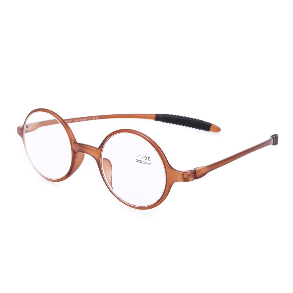 Amazon.co.jp: 3色選択可能 レトロ丸型メガネ tr90老眼鏡