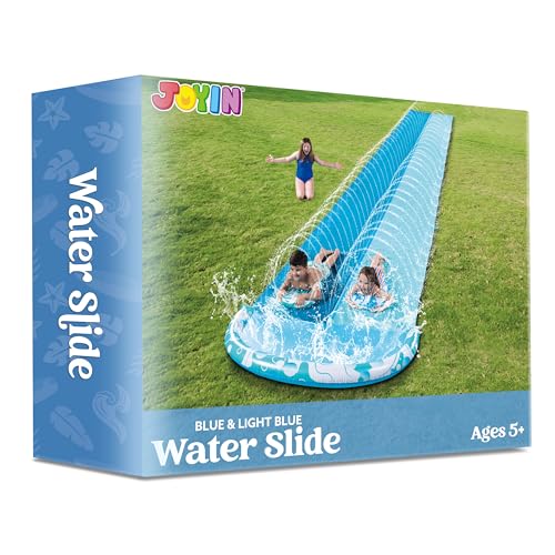 image for JOYIN 32.5FT Water Slide and 2 Inflatable Boards, Extra Long Heavy Dut