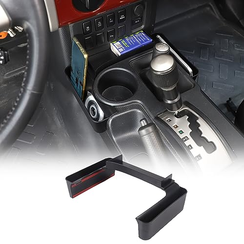 Gear Shift Organizer Tray Fit for Toyota FJ Cruiser 2007-2021, Center Console Shifter Storage Box, ABS Storage Tray, Create Extra Storage Space for Driver and Passenger