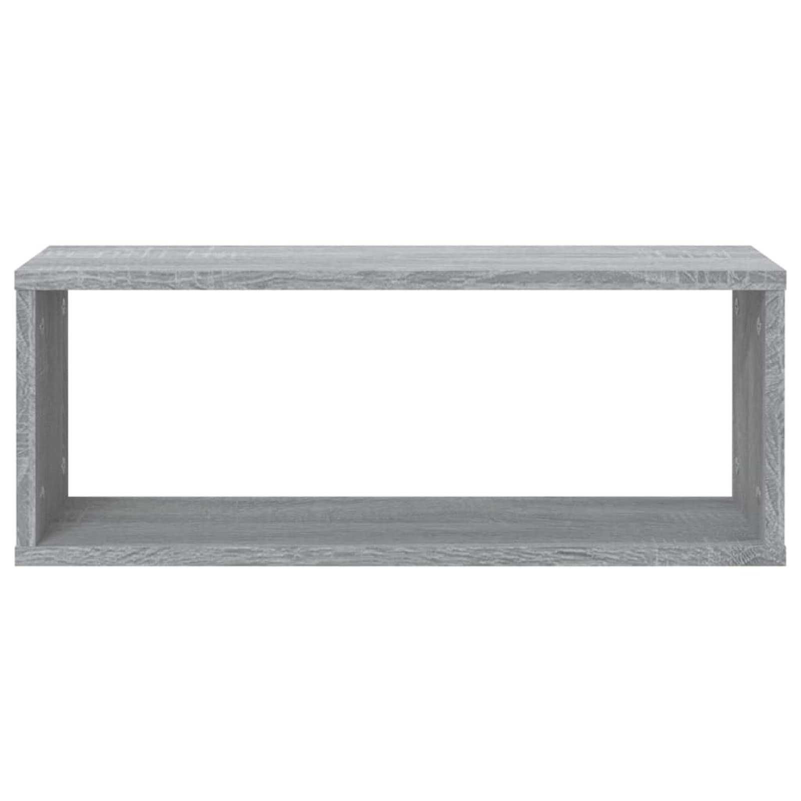 Mensole Cubo Muro 6 pz Grigio Sonoma 60x15x23 Legno Multistrato,Set Mensole da Muro,Cubi Arredo,Mensole Cubo,Cubi da Parete