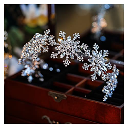 Diadème de mariage en cristal serre-tête baroque luxe couronne reine