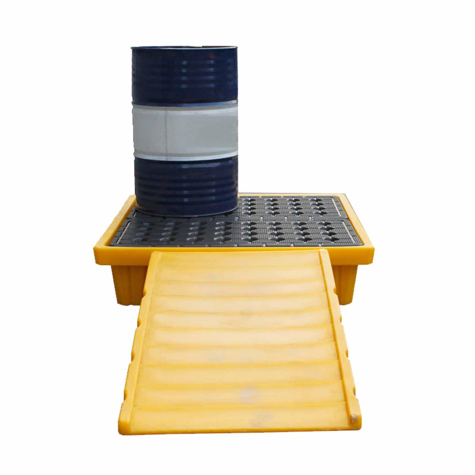 Przenośne plastikowe rampy progowe wielokrotnego użytku 1 szt. HDPE 1500 funtów do platformy rozlanej palety bębnowej(80x15x120cm)