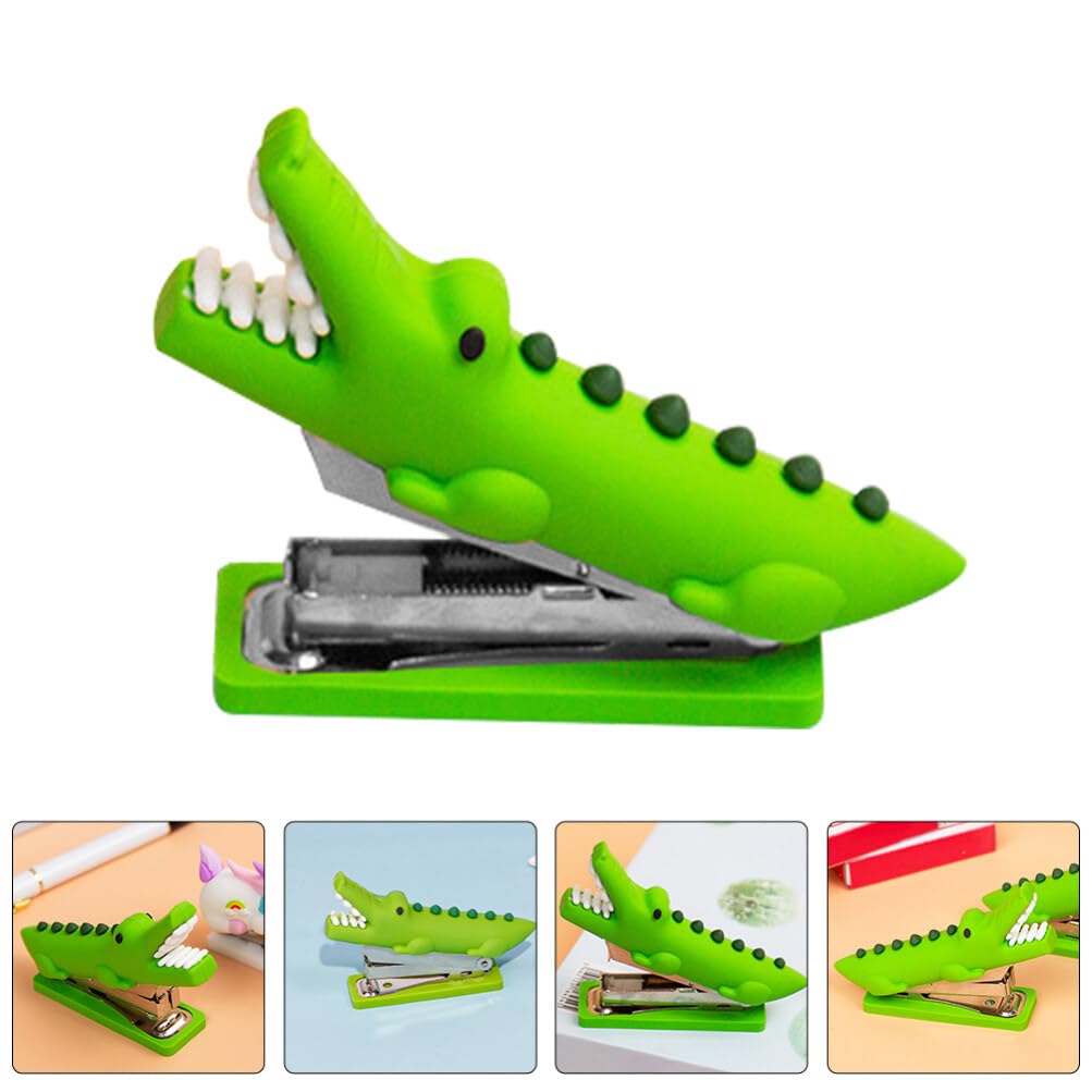 OHPHCALL Cartoon Mini Stapler Portable Handheld Desk Stapler Lightweight Binding Tool for Kids School Office Use - Image 2