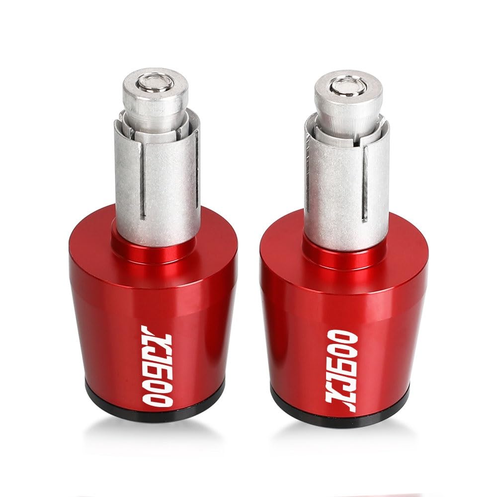 Puños de manillar para Yamaha XJ600 Diversion 1992-2004 extremos 22mm antivibración color rojo