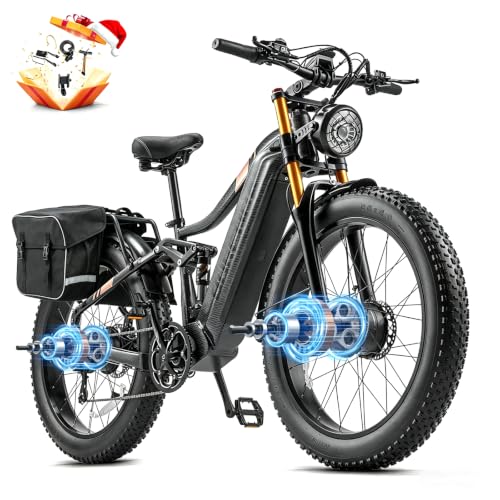 Dual Motor Electric Bike for Adults AWD 5000W/3000W/1500W Peak 40MPH/30MPH image 9
