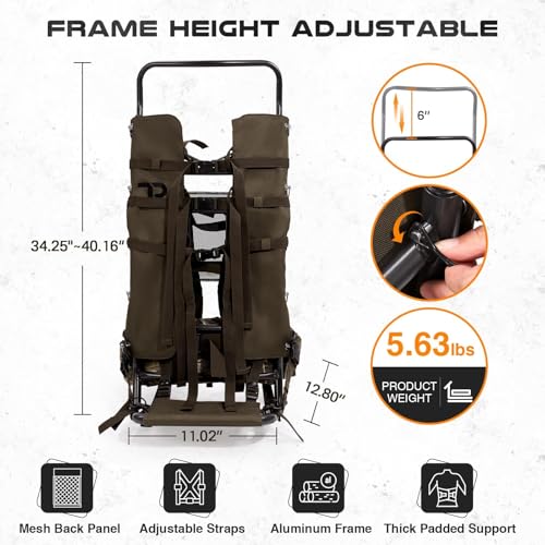 TR Aluminum External Frame Backpack
