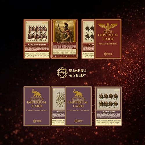 Image of Sumeru & Seed Imperium Cards - Historical Strategy Card Expansion - The Signet Ring Booster - The Second Punic War Rome vs Carthage - Sandbox Battle Add-On
