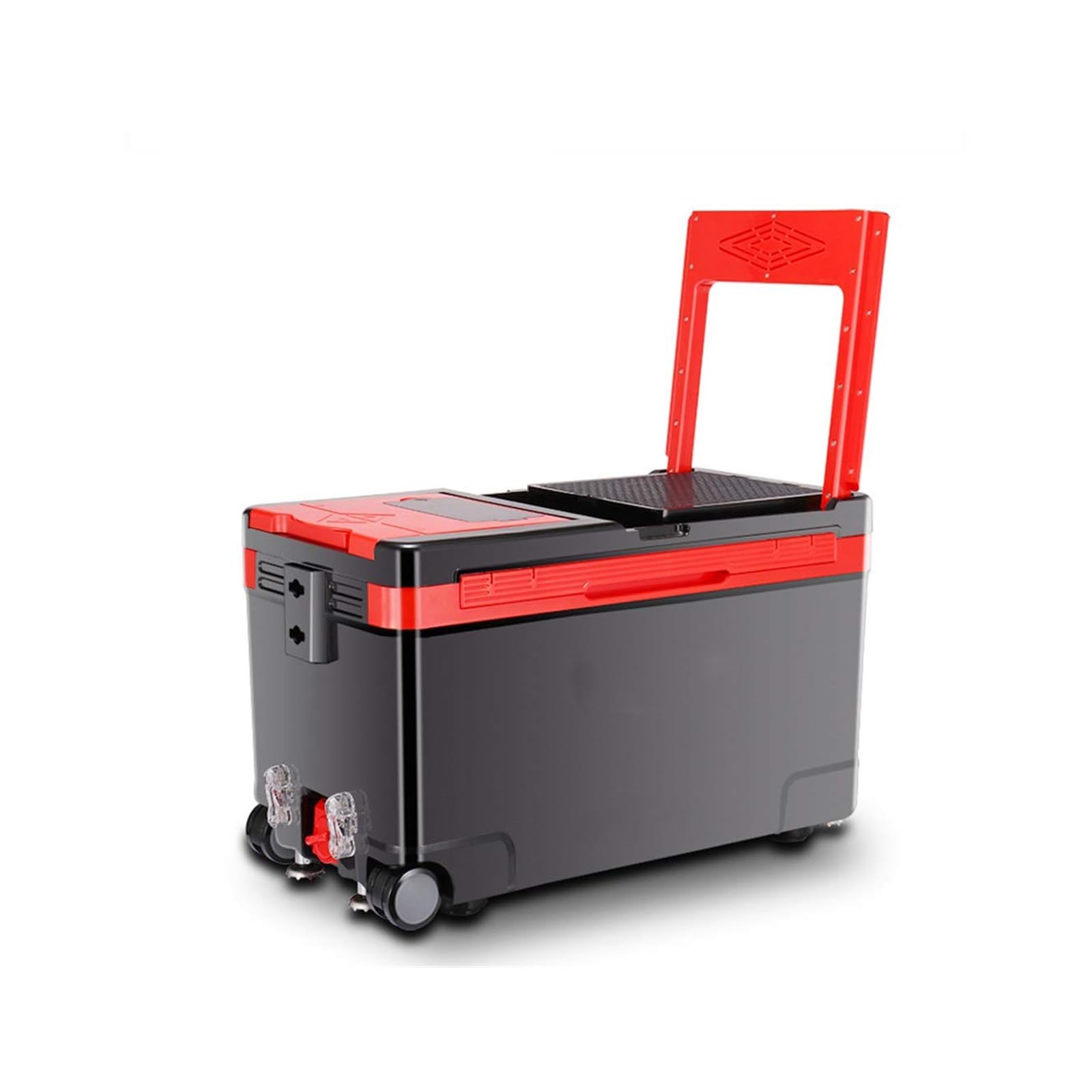 Pudełko wędkarskie, wielofunkcyjne pudełko do przechowywania sprzętu wędkarskiego, wielofunkcyjne miejsce do przechowywania Zachowaj świeżość Cooler może siedzieć z oparciem (A)
