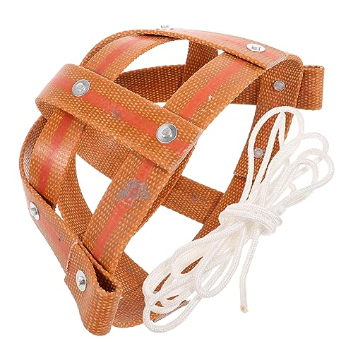 Toddmomy Cow Farm Muzzles Portable and Easy to Use Leather Construction for Horse and Cow Protection