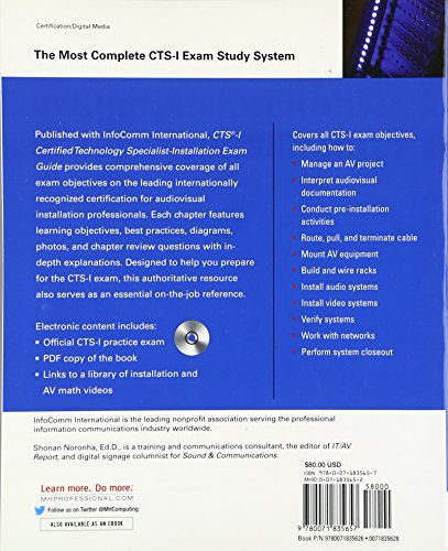 CTS-I Certified Technology Specialist-Installation Exam Guide - Image 2