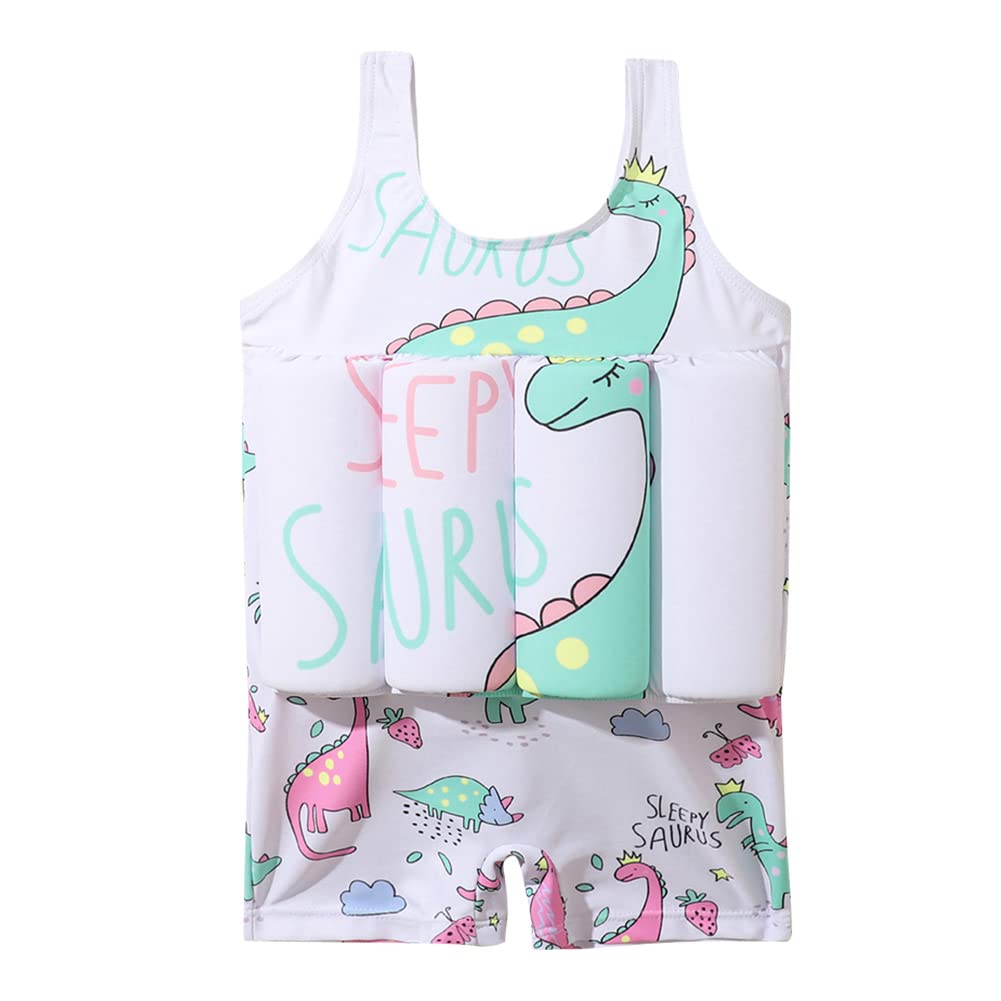 Kids Boys Girls Floatation Swimsuit with Adjustable Buoyancy Baby Float Suit Swim Vest One Piece Swimwear Bathing Suit