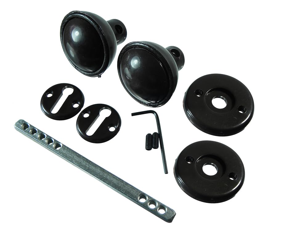 Boutons de porte à mortaise marrons pour harmoniser la quincaillerie de vos pièces de vie